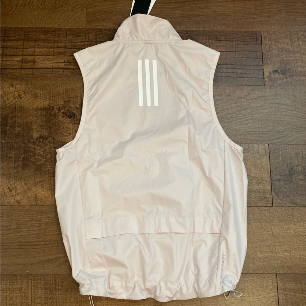 adidas NWT Own The Run OTR B Vest Putty Mauve WIND.RDY Running Vest Women’s S - Picture 10 of 15